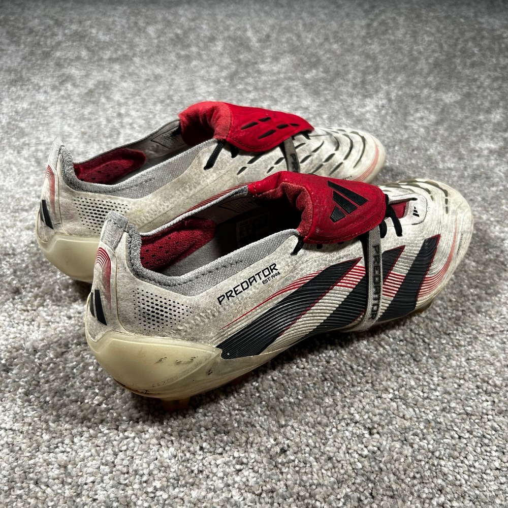 Adidas Predator Elite FT FG Soccer Cleats White Red Black ID8968 Mens 8.5 - Picture 3 of 9